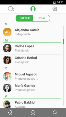 DefTalk correspondencia protegida